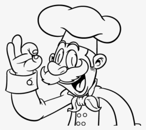 Gorros De Cocina Para Colorear - Cartoon Chef #4248141