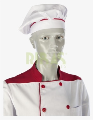 Gorro Chef Blanco Vivo Burdeos - Costume Hat #4248171
