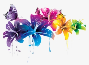 Flowers Vectors Png Transparent Images - Png Abstract Images Flower #4248882