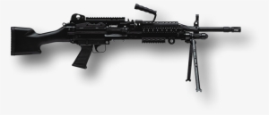 The Mk 48 Is A Lightweight Belt-fed Machine Gun, Firing - Fn Mk46 Mod 1 #4248908