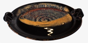 Serving Platter With Handles In Red, Brown, And Black - Platter #4250212