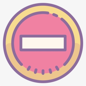 It's A Logo Of No Entry Reduced To A Rectangle Enclosed - Awesome Smiley #4250337