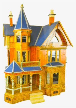 Victorian Gottschalk Blue Roof Dollhouse - Dollhouse #4250657