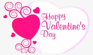 See Here Valentines Day Clipart Transparent Background - Valentines Day Pink Png #4251488