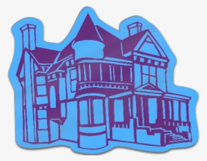 Victorian House Shaped Magnet #4251894