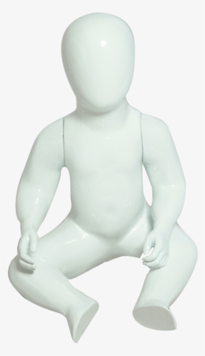 0421 Manequim Bebê De Fibra Sentado Unissex Cara Ovo - Manequim De Bebê Sentado #4252452