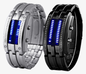 Led Wrist Watch - Luxury Waterproof Electronic Second Generation Binary #4252921