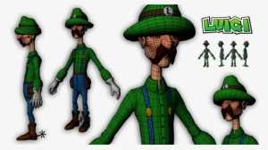 Luigi Character Modeling And Texturing 3d In Autodesk - Maya Luigi Modeling #4253159
