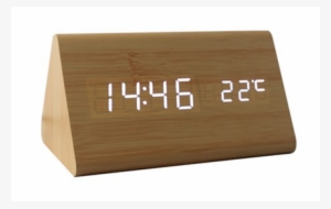 Wholesale Wood Wooden Desktop Alarm Sounds Control - Alarm Clock #4253603