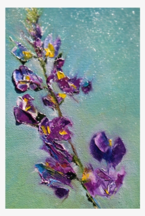 The Lupines Arizonicus In This Hypnotizing Purple Flower - Painting #4254449