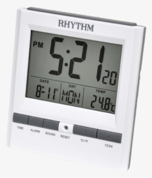 Lcd Rhythm Alarm Clock - Rhythm Digital Clock #4254532