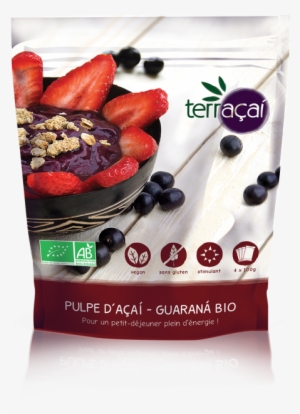 Organic Açai-guarana Pulp 4 X 100g - Açaí Palm #4254782
