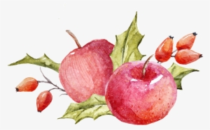 Hand-painted Red Pass Big Apple Png Transparent - Portable Network Graphics #4254913