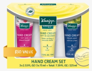 Hand Cream Trio Set - Kneipp Almond Blossom Body Wash Soft Skin 200 Ml #4255483