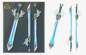 The Broadsword Of Light - Broadsword Crystal Wing Rittik Design Sword #4256485