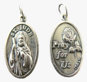 Medalla Italiana De San Judas Tadeo - Earrings #4256632