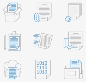 Document 16 Icons - Diagram #4258127