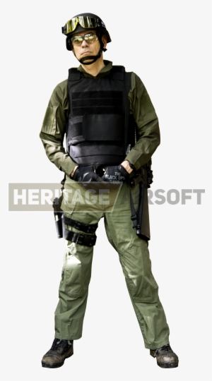 For Your Gear Take A Bullet Proof Airsoft Vest In Black - Flight Suit Airsoft Loadout #4258197