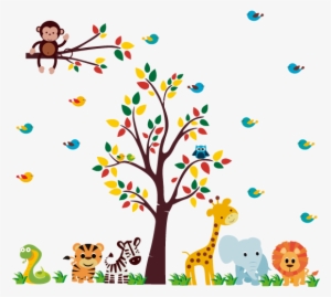 0 Avaliação Do Produto - Adesivo Para Quarto De Bebe Safari #4258471