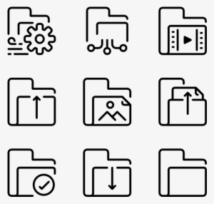 Folder And Document - Adobe Icon Vector #4258613