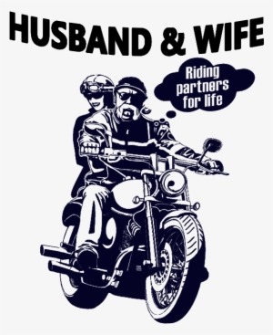 Left - Best Gift - Husband And Wife Bikers Riding Partners #4259219