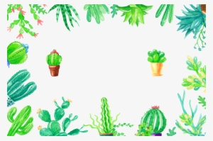 Fresh Green Hand Painted Watercolor Wind Succulent #4260087