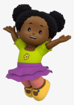 Little People Tessa Jumping - Fisher Price Cartoon Little People #4260452