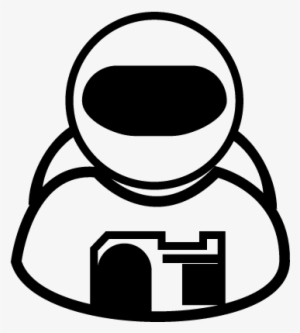 Astronaut Vector - Astronaut Icon White Png #4260712