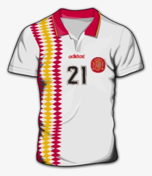 Segunda Blanca Y El Azul Marino Se Reserva Para La - Camiseta España 1994 Blanca #4262076