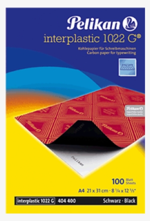 Pelikan Caja De 10 Hojas De Papel Calco Interplastic - Interplastic 1022/g Din A4 10/box #4262640