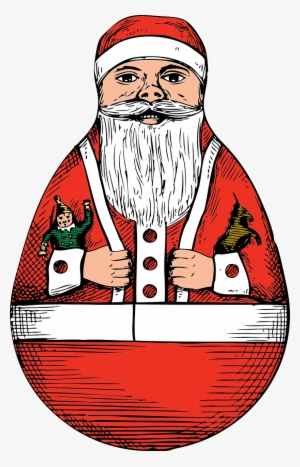 Vector Graphics,free Pictures, Free - Christmas Rolly Poley Santa Card #4262707