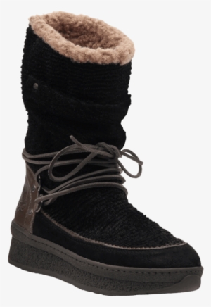 Womens Cold Weather Boot Slope In Black - Snow Boot #4263789
