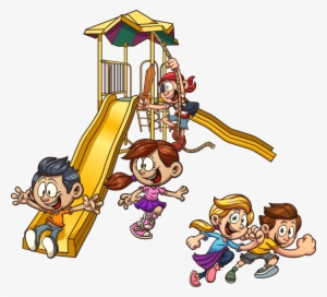 School Break Programs - Playing At The Playground Clipart #4263891