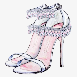 Zapato De Tacón Alto Png Romántico - Princess High Heel Png #4263894