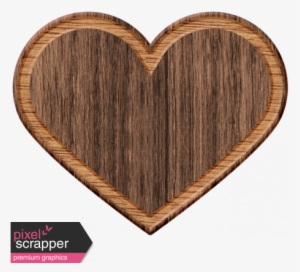 Byb Elements Wood Heart - Digital Scrapbooking #4264937