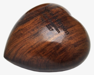 Side View Of Wooden Keepsake Urn Heart - Heart #4265400
