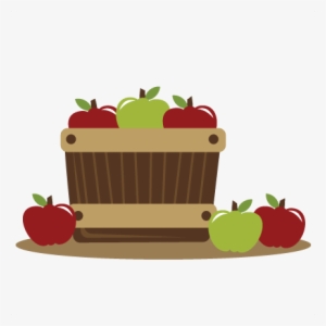 Apples In A Basket Svg Files For Scrapbooking Apple - Basket Of Apples Transparent #4266323