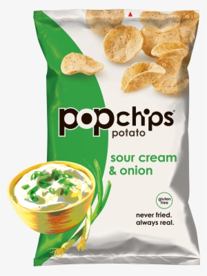 5oz Bag Of Sour Cream And Onion Popchips - Popchips Sour Cream And Onion #4266739