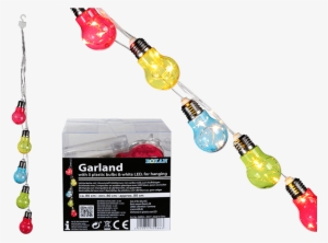 Guirnalda De Luces Con 5 Bombillas De Plástico Multicolor - Led Colour Light Bulb Fairy Lights #4267078