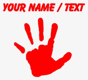 Custom Red Handprint Messenger Bag - Custom Dinosaur Running Sticker #4267101