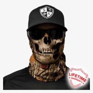 Sa Forest Camo Skull - Forest Camo Skull Face Shield #4267130