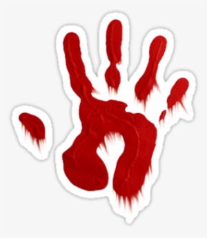 Bloody Hand Smear Png Download " - Hand Print #4267407