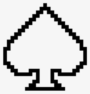 Spade Rubber Stamp - Pixel Bike #4268083