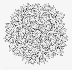 Zentangle Png Image - Detailed Zentangle Coloring Pages #4268110