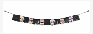Halloween Paper Decoration, Skeleton Garland - Banner #4268180