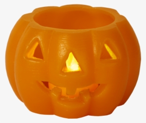 Led Candle Halloween - Star 066-36 8 X 9 Cm Pumpkin Led Lighting Candle With #4268355