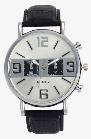 Time Is Money - Geneva Men Watch Fashion Waterproof Arabic Leather #4268359