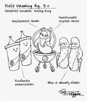 Field Drawing - Hotdog King - M Watching You #4268499