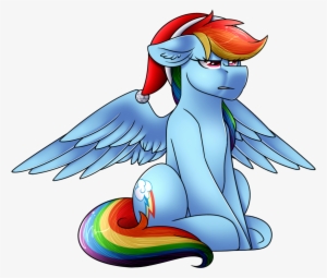 Black-magic101, Christmas, Hat, Holiday, Rainbow Dash, - Christmas Day #4269002