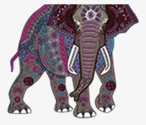 Full Color Printed T Shirt Colored Elephant Zentangle #4269032 Full Color Printed T Shirt Colored Elephant Zentangle #4269032